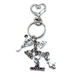 Cheerleading Coach Keychain Bag Charm